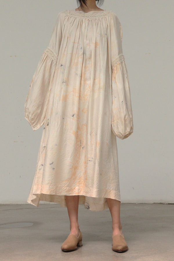 MUTEDANCE silk wide shoulder dress MD21SS17 PM09